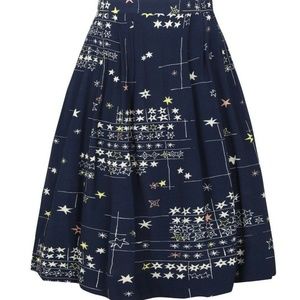 NWT Emily and Fin Starry Night Faye Skirt 4X